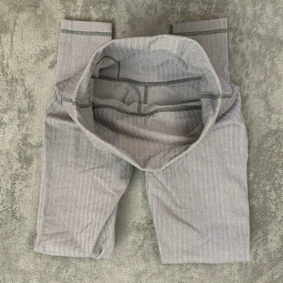 Lululemon Leggings Womens 4 Wunder Under Pant Heathered Herringbone Athleisure - Picture 7 of 12